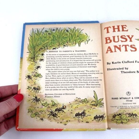 Vintage Rand McNally Publisher The Busy Ants Nonfiction Children’s Learning Book - Picture 5 of 12